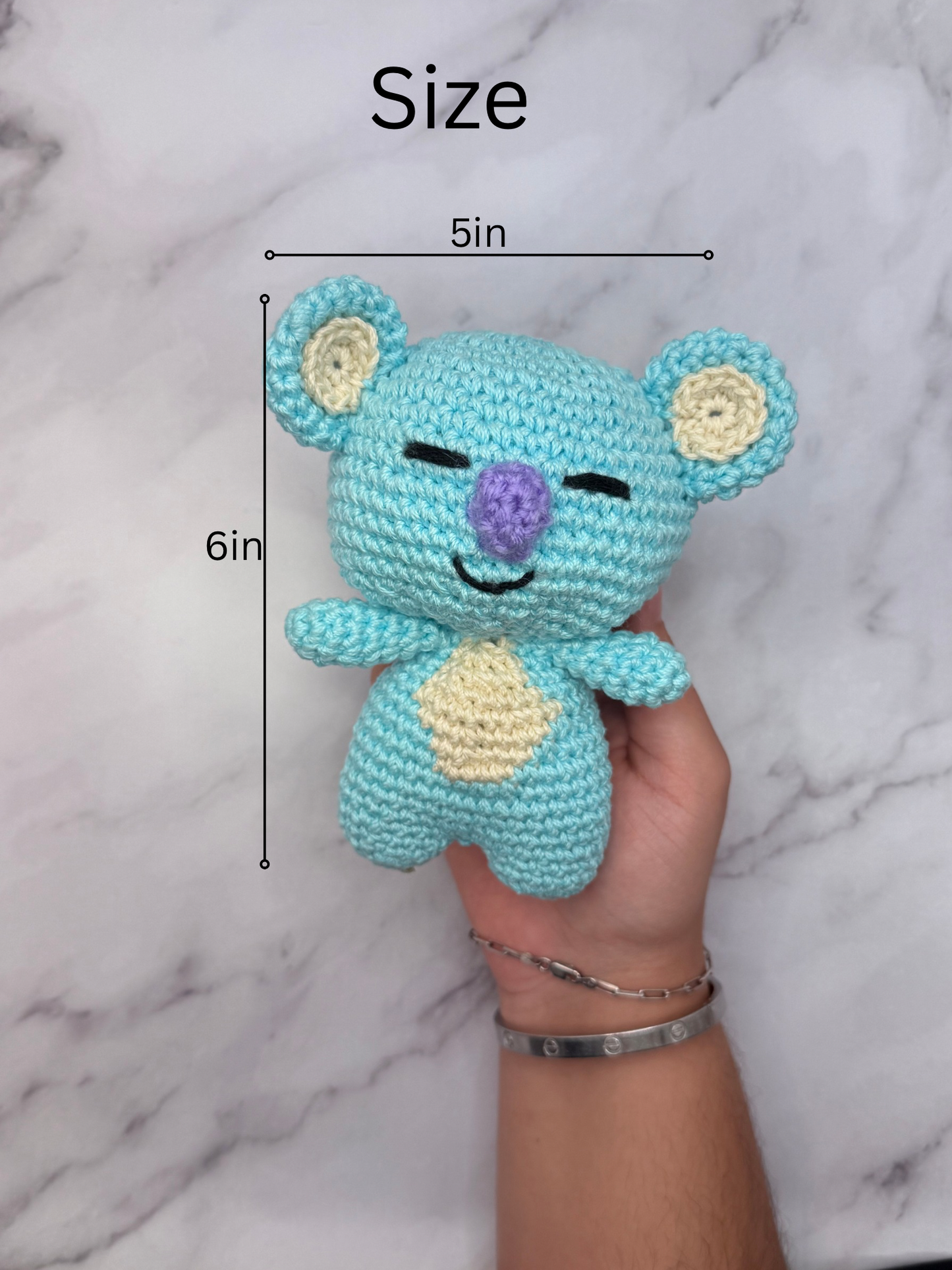 Koala amigurumi hecho a mano
